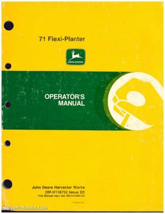 John deere 71 planter manual pdf. Things To Know About John deere 71 planter manual pdf. 